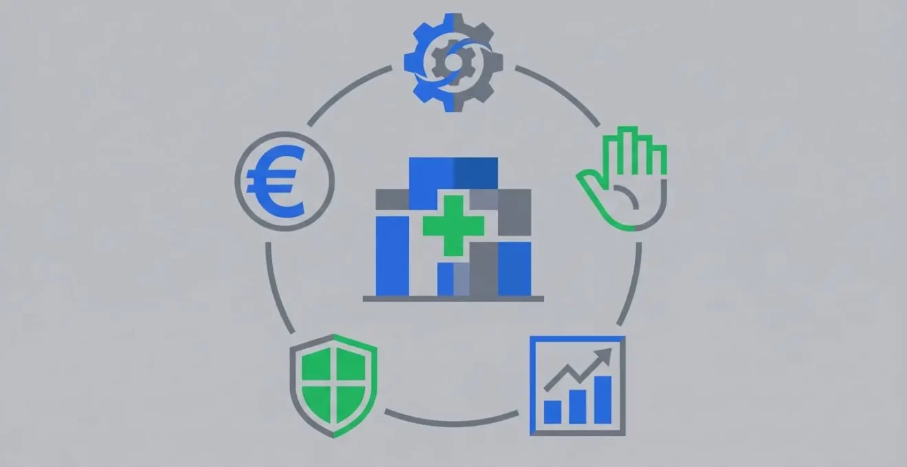 Illustration des cinq critères essentiels pour choisir un logiciel de gestion d'officine
